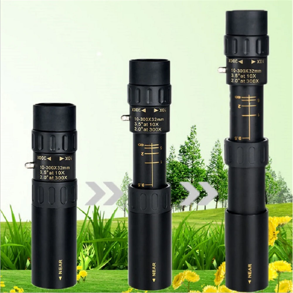 10-30X25 Single Tube Monocular Telescope HD For Outdoor Hunting Camping Hiking With Phone Clip Tripod & Carry Bag 10-30X25 Single Tube Monocular Telescope HD For Outdoor Hunting Camping Hiking With Phone Clip Tripod & Carry Bag