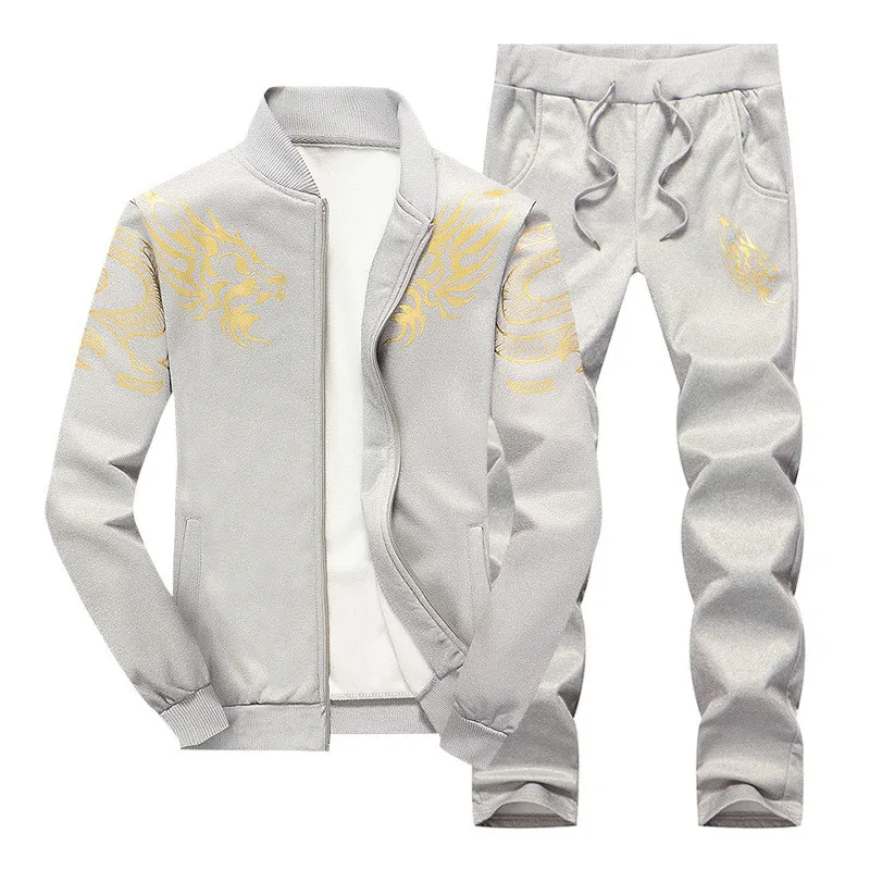 

Chandal Hombre Men's Sweater 2019 Hooded Sports Casual Set Spring Hip-Hop Print Coat Suit tracksuit Men Psg