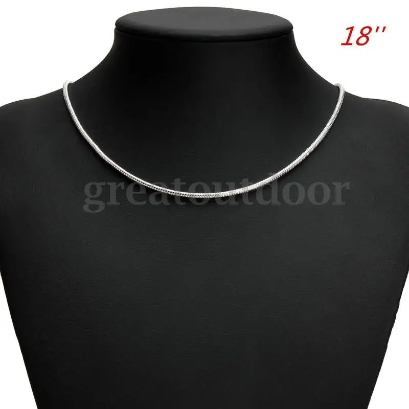 Snake design 925 sterling silver chain 20 inch