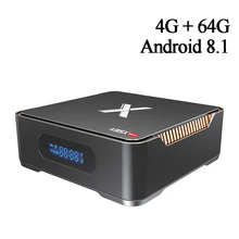 A95X Max ТВ приставка Android 8,1 4 Гб 64 Гб Amlogic S905X2 1000 Мбит/с 2,4G& 5G WiFi BT4.2 поддержка 4K 2,5 дюймов SSD HDD H.265 USB3.0 телеприставка