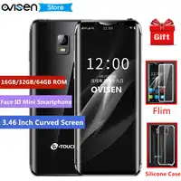 2019 Smallest smartphone K-TOUCH i10 3.46 Inch Curved display celular 16GB/32GB/64GB ROM Android 8.1 Face ID mini mobile phone