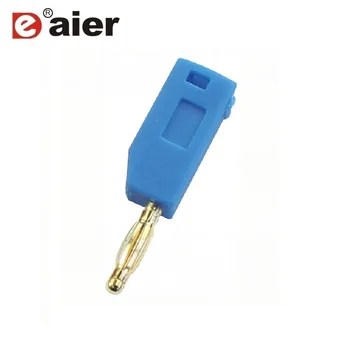 

100PCS High Quality Male Type Gold Plated 2mm Mini Banana Plug 24A 30VDC Audio Connector