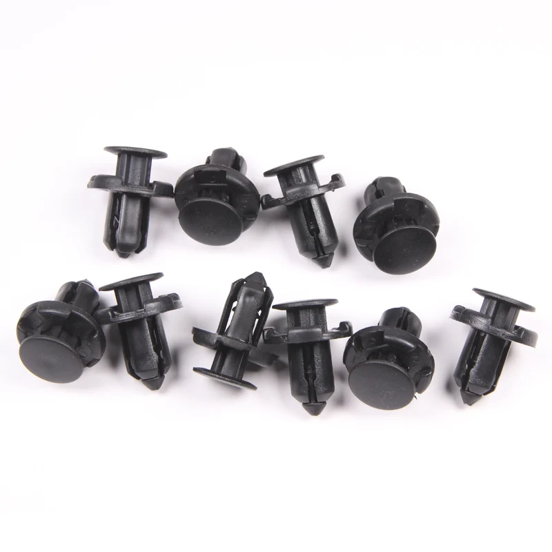 50 Push Type Fender Retainer Bumper Clips for Mitsubishi Honda Fit Hole Dia 9mm