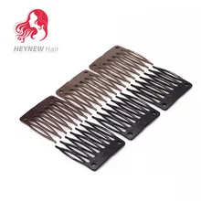 70 шт/партия пластиковый, парик зажимы и расчески для изготовления париков полный кружева/кружева спереди черный/коричневый цвет много
