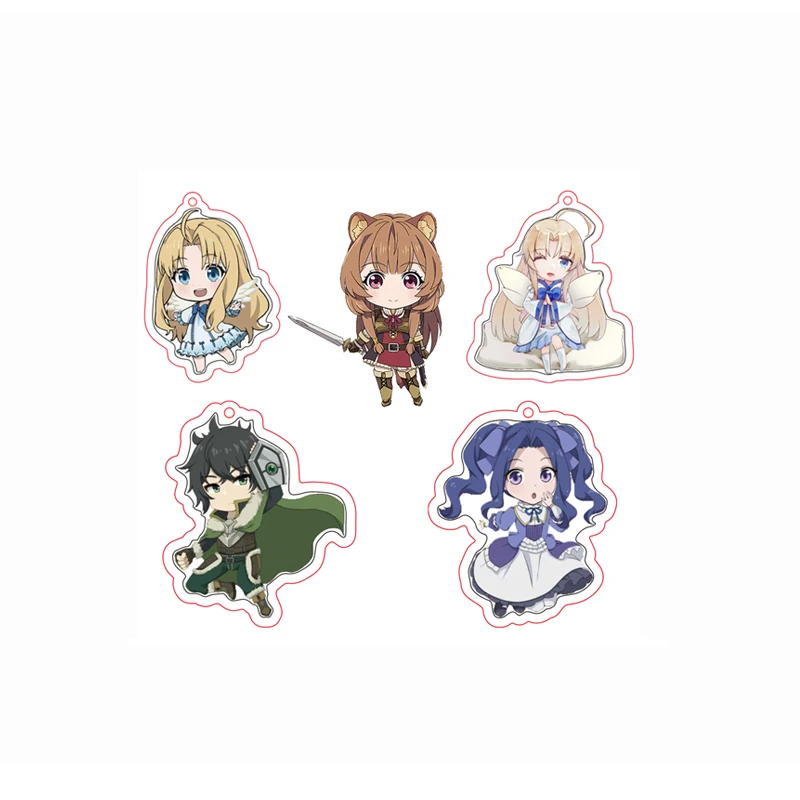 Аниме Rising of The Shield Hero Naofumi Iwatani Raphtalia Filo косплей акриловый брелок фигура подвеска