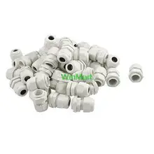 50 шт. PG11 18 мм нить Диаметр IP67 Водонепроницаемый белый кабель крепление сальника