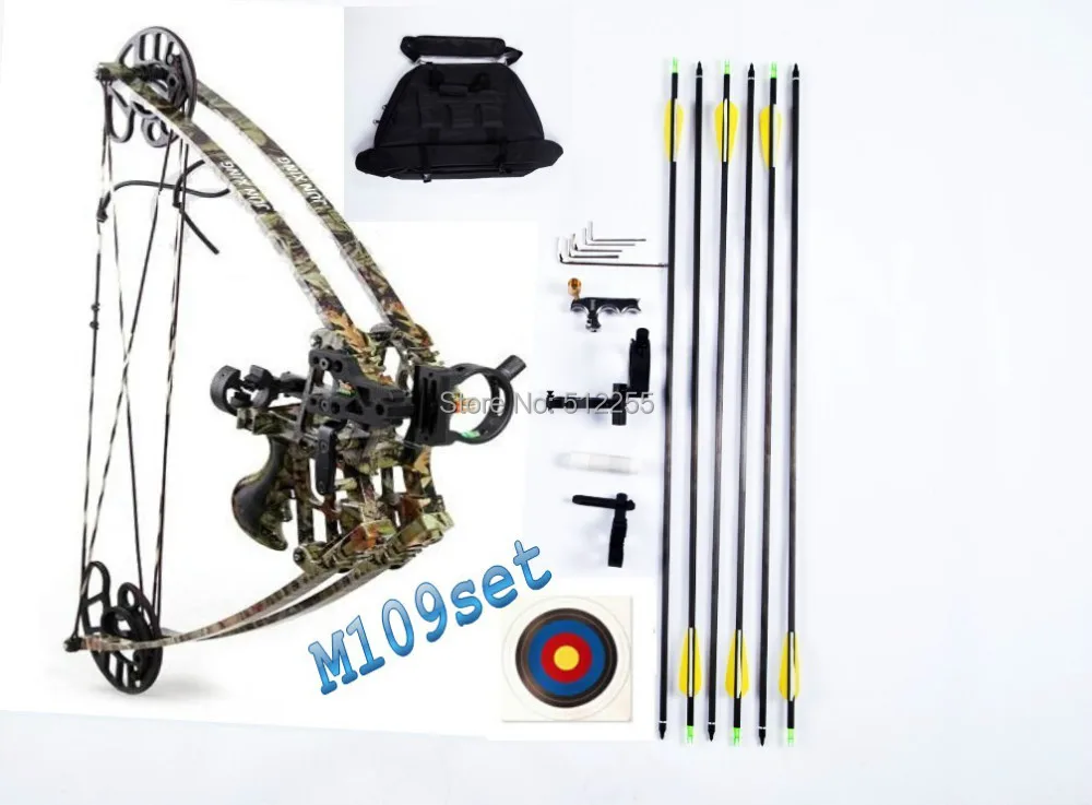 M109 bow Set, Triangle Hunting Compound Bowin Bow & Arrow from Sports