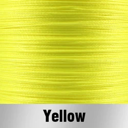 JOF Multicolor Super Strong PE Braided Fishing Line - High - Durability Multifilament - X4 - 1000M - 35LB - 3.0 (Yellow)