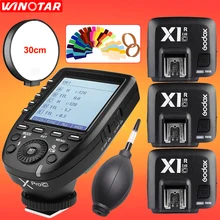 GODOX XPro-C E-TTL 2.4G Wireless High Speed Sync X system Trigger + 3x Godox X1R-C Receiver For Canon EOS Cameras