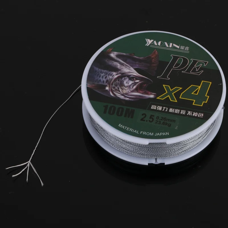 

4 Stands PE 100M Braided Fishing Line 10-80LB Multifilament Fishing Line For Carp Fishing Wire for All Fishing 2019