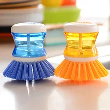 Free shipping 1pcs New plastic hydraulic washing potbrush Cleaning Brushes tableware brush Household Cleaning Tools Kitchen Tool