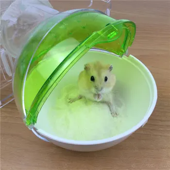 

KIMHOME PET 1pcs Hamster Bathroom Toilet Small Pet Bath Guinea Pig Rat Hamster Spherical Toilet House sand Bath Bathing Toilet