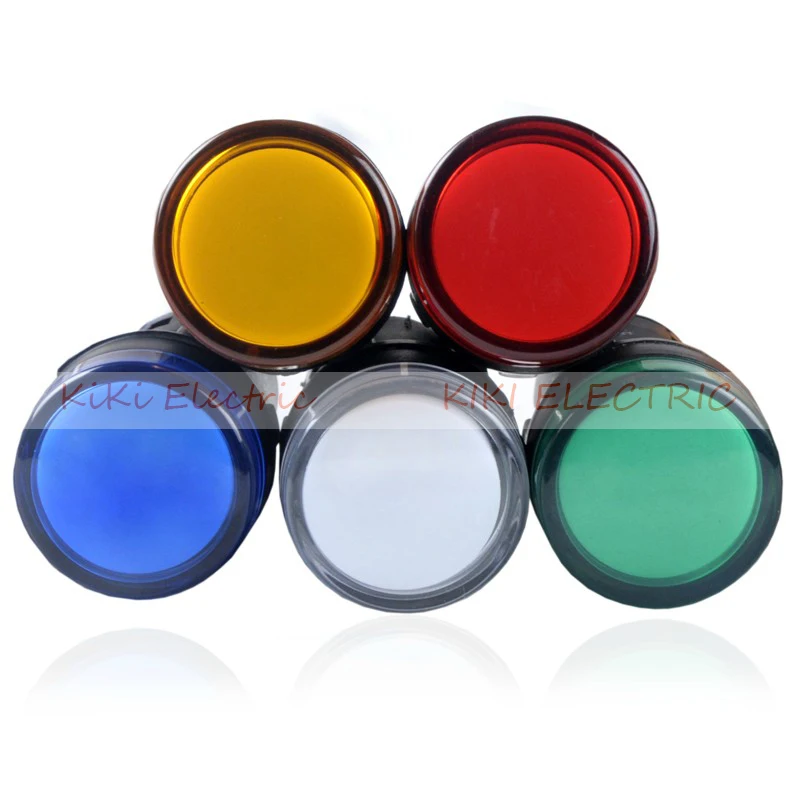 

AD16-22DS Five Color 22mm Led Indicator lamp 220v 12v 24V 220v 380v Elecrtric Signal Lamp switch power pilot lamp