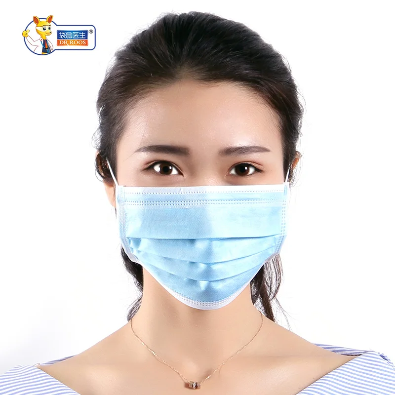 

DR.ROOS 10 pcs/boxes Disposable Earloop medical surgical Face Mouth Masks 3 Layers Anti-Dust Flu For Surgical Individual packing