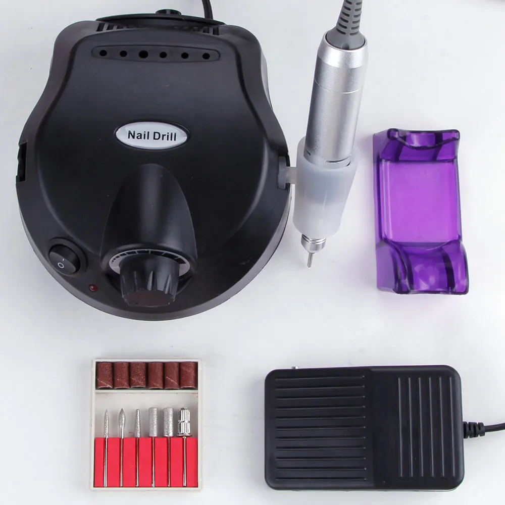 

Electric Apparatus Nail Drill Manicure Machine Set EU Plug Professional Pedicure Kit Nail File Milling Cutter Drill Bit 30000RPM