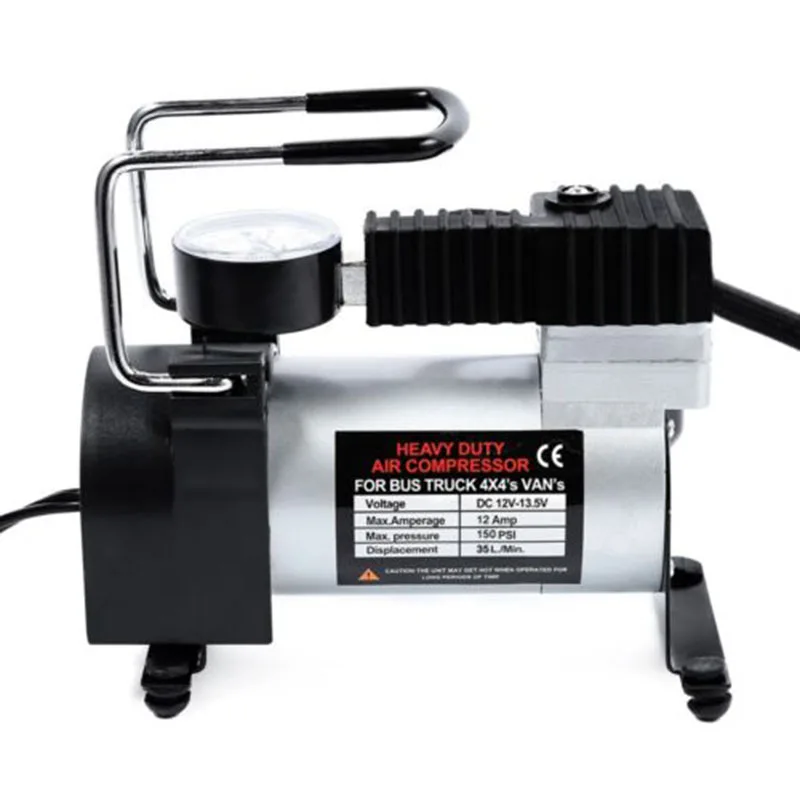 

12V Portable Car Electric Inflator Pump Tire Air Compressor with Gauge