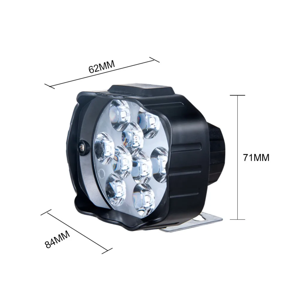 Foxcncar светодиодный мото rcycle фары 9 чип 1000LM DC 12 В 24 В Canbus faros светодиодный мото электрическая Автомобильная Поворотная фара Hi Lo луч Энергосбережение