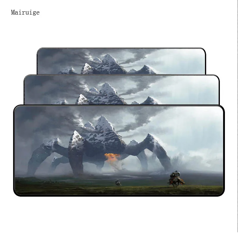 Mairuige 900x400X3mm lock edge table gaming mouse pad non-slip laptop mousepads desk notebook offic