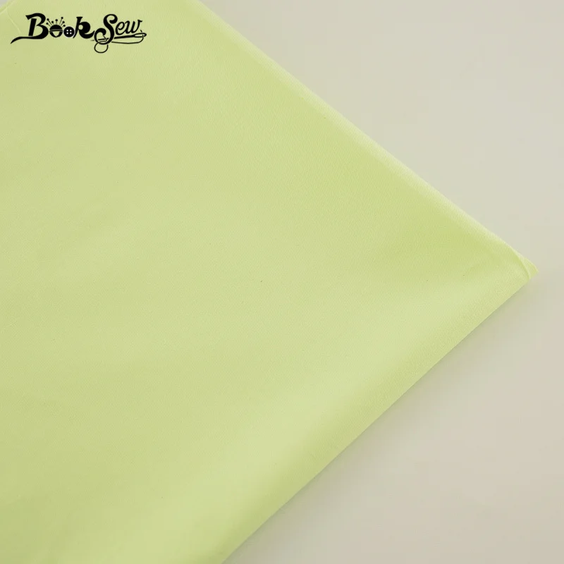 

100% Cotton Fabric Light Green Color Designs Twill Fat Quarter Home Textile Material Bed Sheet DIY Patchwork Quilting Tecido