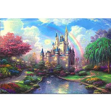 Замок мечты флуоресцентные бумажные головоломки 1000 штук Серебристые Пазлы 1000 для взрослых детей лучшие 1000 частей Пазлы