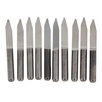 

30 Degree 0.6mm Edge Dia Engraving Bits CNC Flat Bottom Router Tool 10pcs