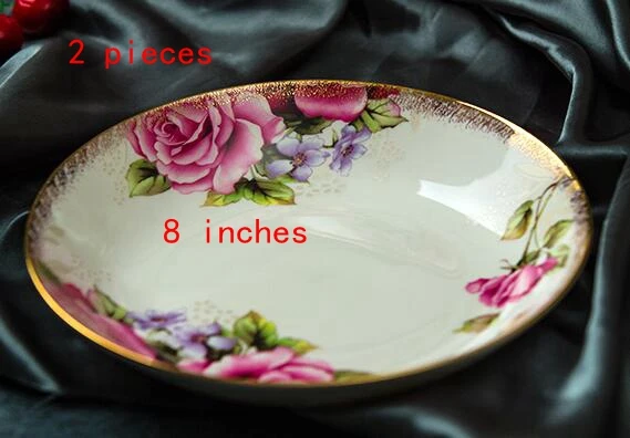 Chinese Jingdezhen bone china tableware set 58 pieces of European household dishes set ceramic wedding gift