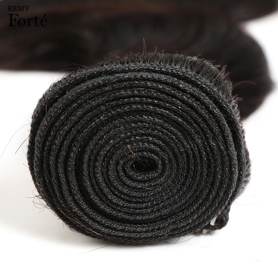 Remy Forte Office Hair Extension 30 Inch Human Hair Weave Bundles With Closure Body Wave Remy Brazilian 3 Bundles With Closure