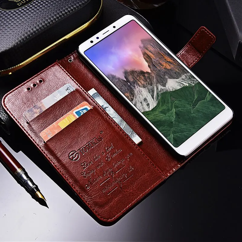 TOMKAS PU Leather Phone Case For Xiaomi Redmi 5 Plus Cases Wallet Cover Flip Business Coque 5.7 Inch Case For Xiaomi Redmi 5   (2)