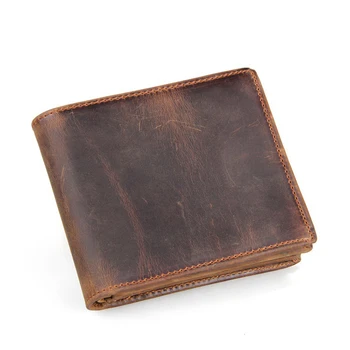 

Cow Leather Wallet Men Coin Purse Small Male Clutch Wallet Hasp Mens Money Bag Card Holder men's wallets photo holder