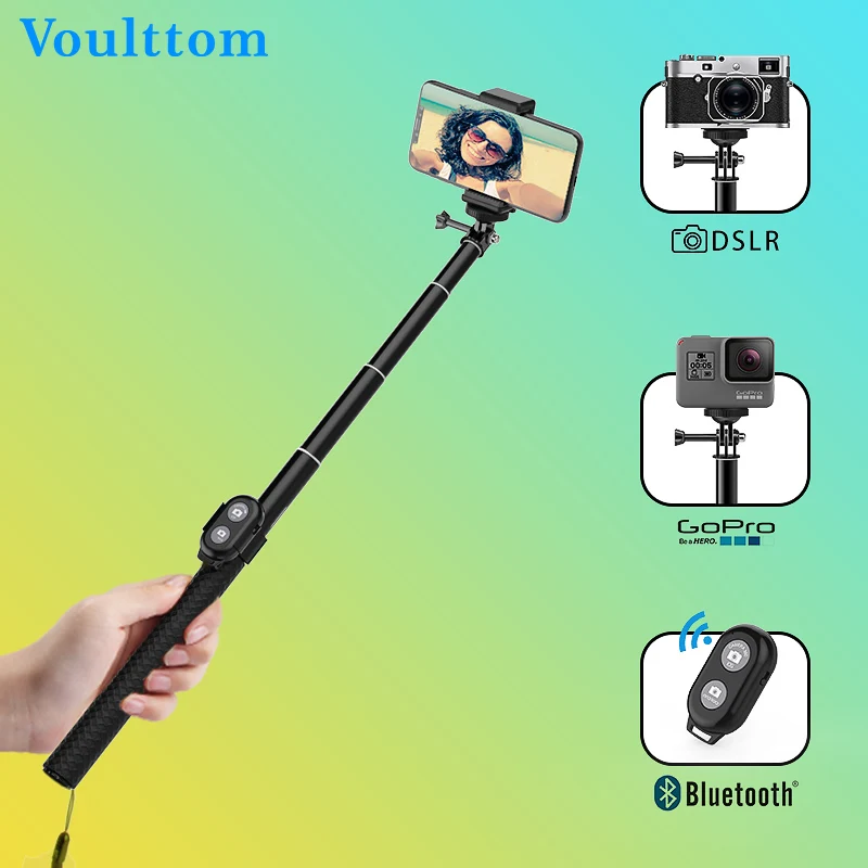 Achat Voulttom Bluetooth Selfie Bâton avec Télécommande Sans Fil Obturateur Pliable Trépied Manfrotto pour iPhone Android Caméra Gopro