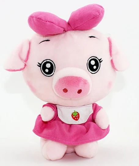 Cute piggy plush animal for little kids gift soft cutton