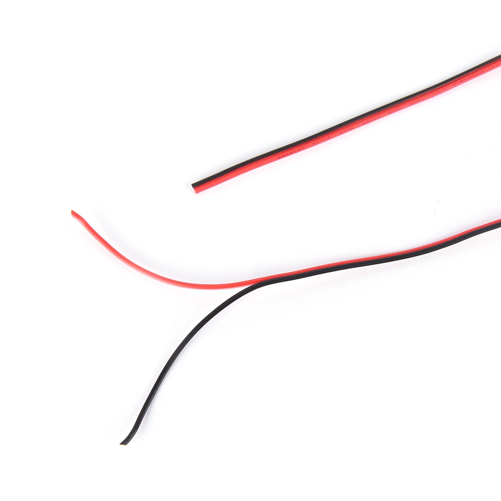 5/10 м/лот 22awg 2pin 5050 3528 цветных (Rgb) светодиодных лент провода продлить красные, черные кабель Электрический провод Cb-22awg-rb