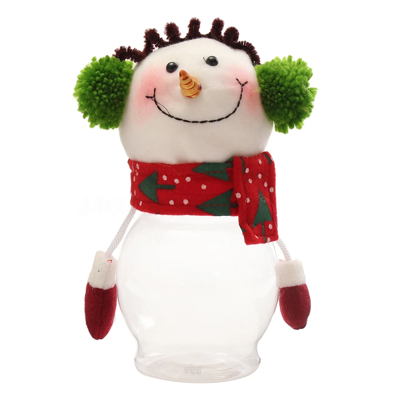 DIY 2019 new Christmas Candy Bottle Box Storage Jar Holder Container Xmas Kids Gift Decor