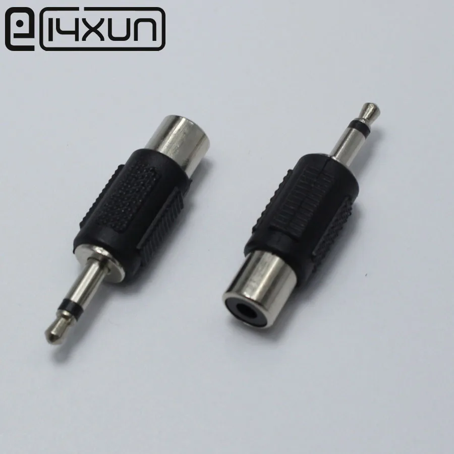 

2pcs 3.5mm 2 Pole Mono Male Plug to RCA Female Socket Audio Adapter Connector
