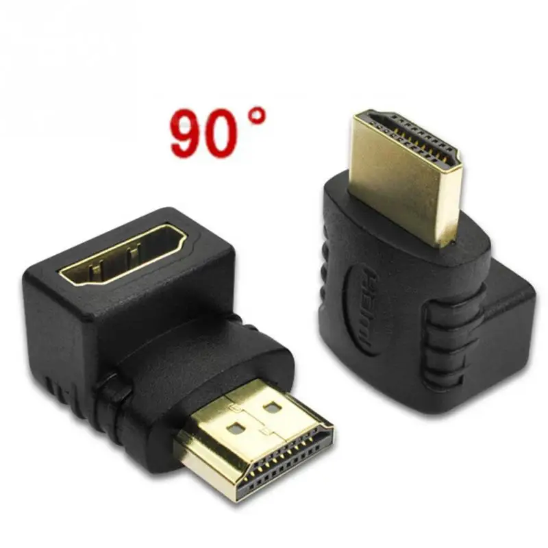 HDMI 1080P адаптер 90 градусов 270 градусов соединитель конвертер мужчин и женщин ТВ