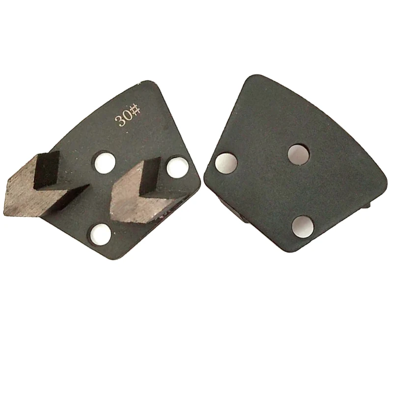 RIJILEI 6PCS Trapezoid Diamond Grinding Disk Metal Plate for Stone and Concrete Floor Grinding Diamond Grinding Disc JX08