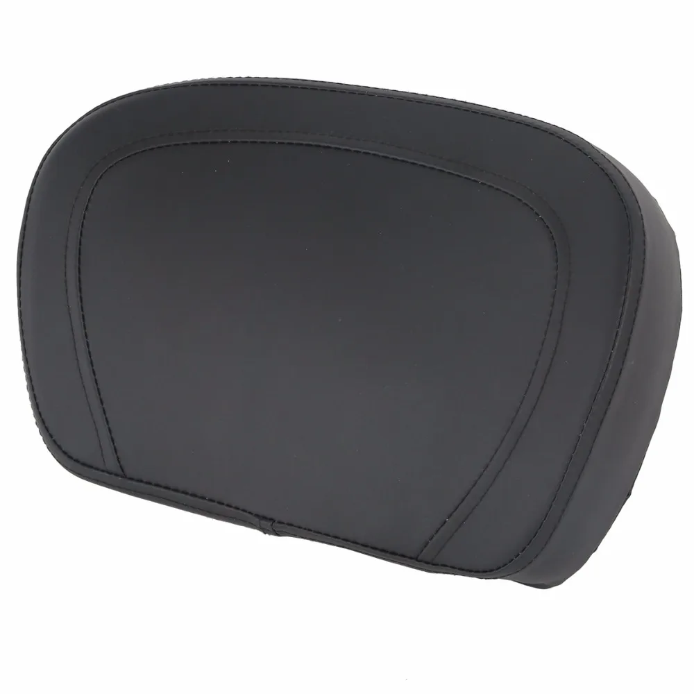 Black Sissy Bar Backrest Pad For Harley H D Touring Road King Street