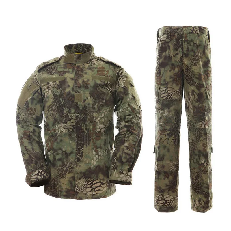 

MULTICAM Uniform Serpentine Camouflage Tactics Suit Jungle Snake Pattern Camouflage sets Hunting Fishing Paintball BF1