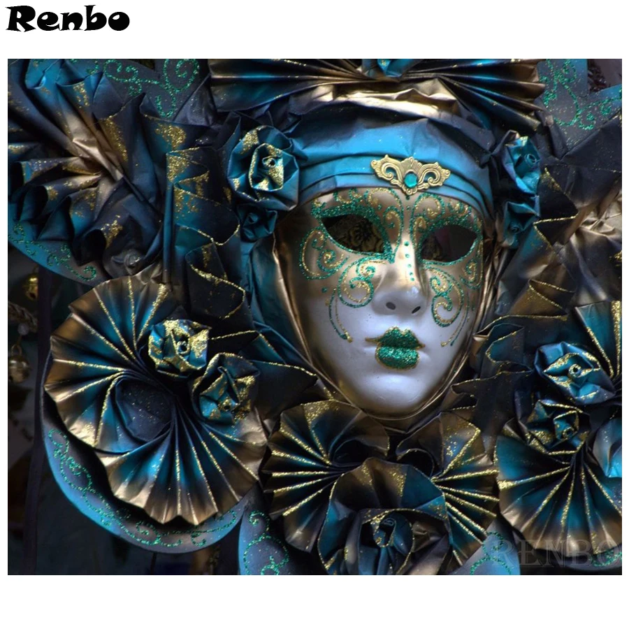 

5D DIY Diamond Painting Full Square/Round Drill Diamond Mosaic Mask woman/Girl Diamond Embroidery for sale room decor wall art