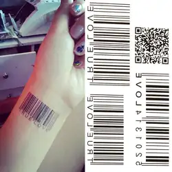 1 шт. Водонепроницаемый Временные татуировки Стикеры штрих татуировки воды передачи Поддельные Татуировки flash татуировки для унисекс