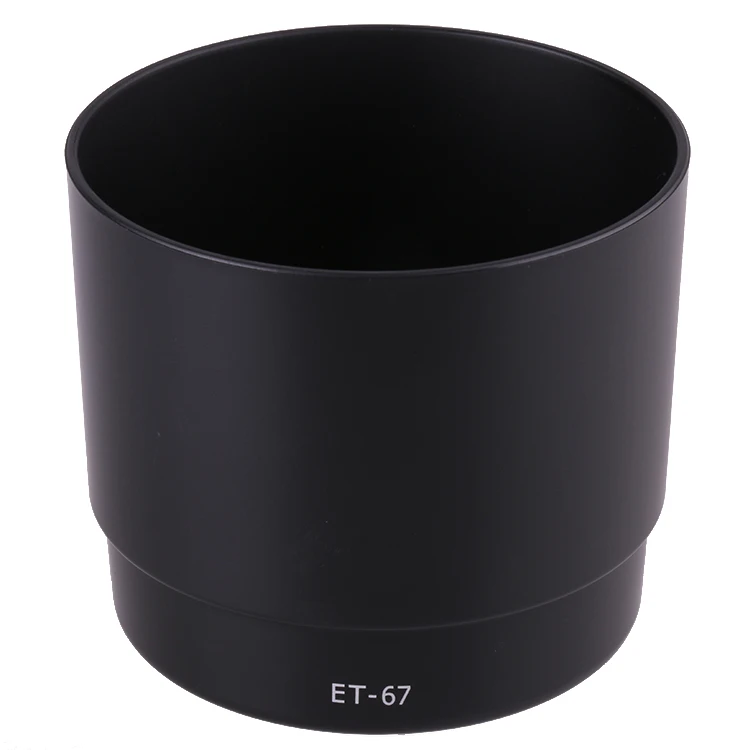

The ET-67 lens hood is suitable for Canon EF 100mm f / 2.8 macro USM lens