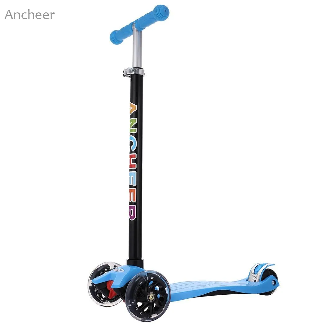 2019 New Aluminum Alloy Kick Scooter 3 wheel Kid Scooters T Style Handle Bar Scooter Best Gift Bike for Children Kids Boys Girls