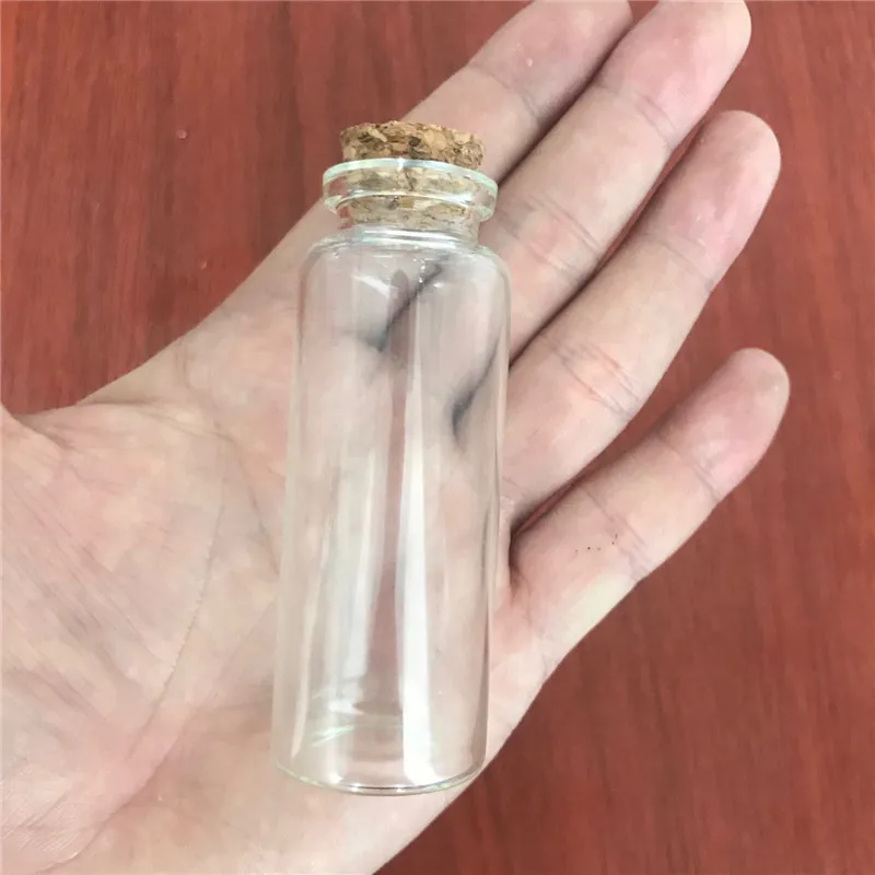 

40ml Glass Containers with Cork Cute Empty Bottles Jewelry Oil Powder Gifts Exhibits Jars 50pcs Crafts Ornament Vials