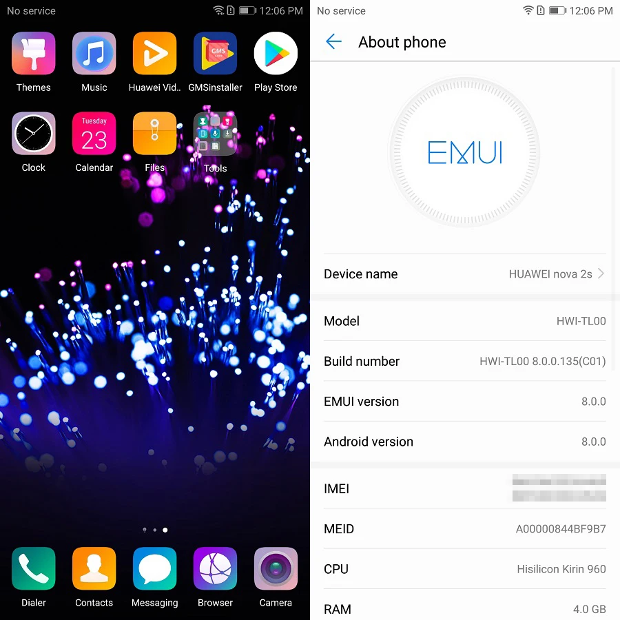Huawei Nova 2 S Смартфон NFC 6 0 &quotполный вид экран 2160*1080 4 камеры 20MP Android 8 Octa Core мобильного