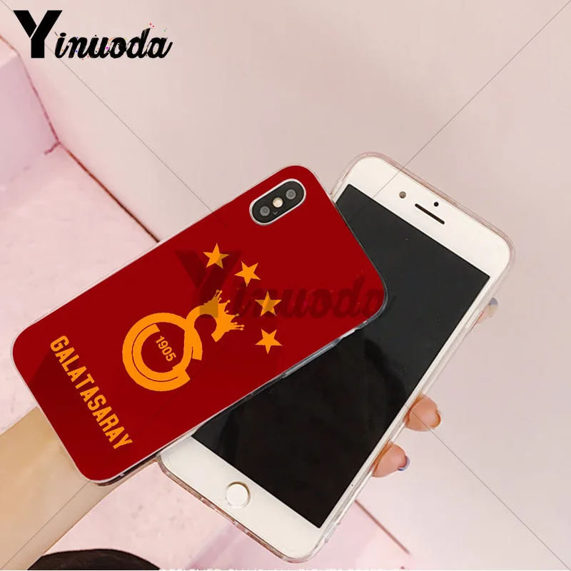 Yinuoda Galatasaray SK Роскошный Гибридный чехол для телефона для iPhone 8 7 6 6S Plus X XS max 10 5 5S SE XR Coque Shell - Цвет: 8