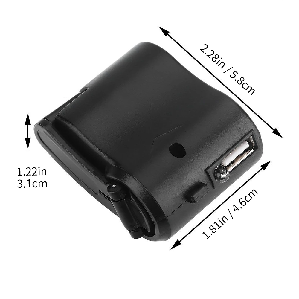 أداة خارجية DC 5.5 V 500mA USB كرنك اليد دليل دينامو هاتف محمول الطوارئ شاحن ل MP4 هاتف لوحي المحمول امدادات الطاقة