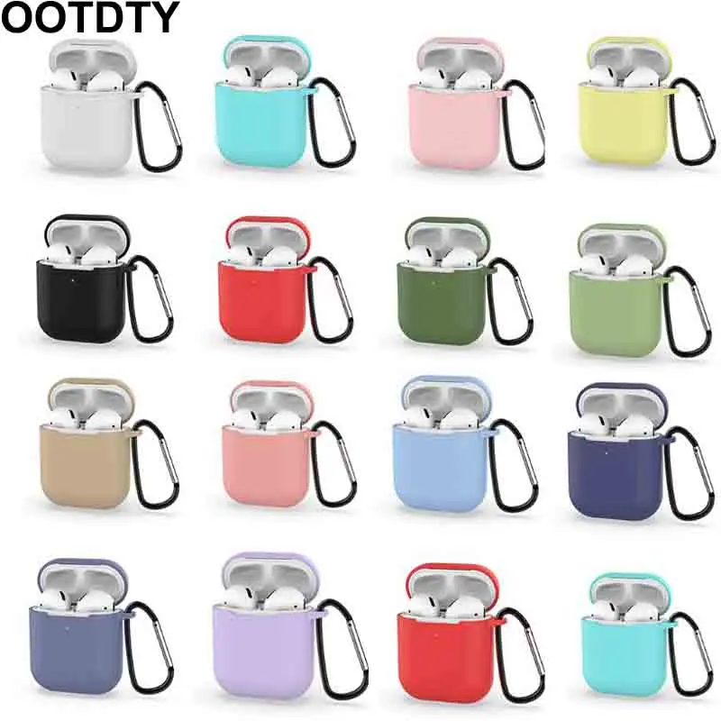 

Mini Cute Cases for Airpods 2nd Generation Protective Earphone Cover Case for Apple airpods2 with Carabiner