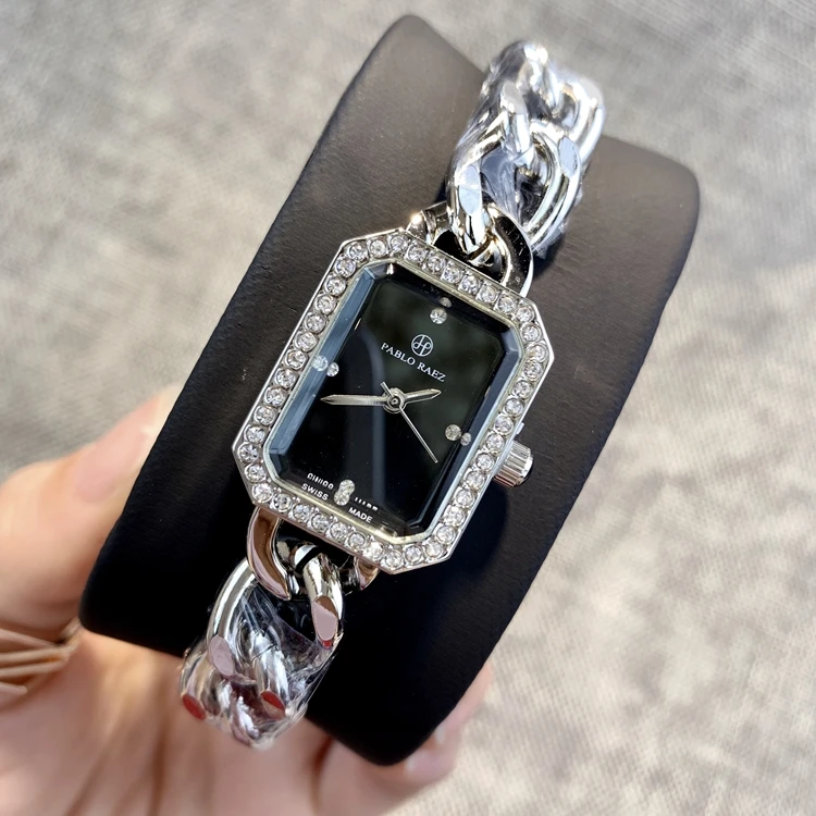 

PABLO RAEZ Hot sale NEW Fashion luxury watch Women clock satinless steel wristwatch Quartz High quality Wristwatch dropshipping