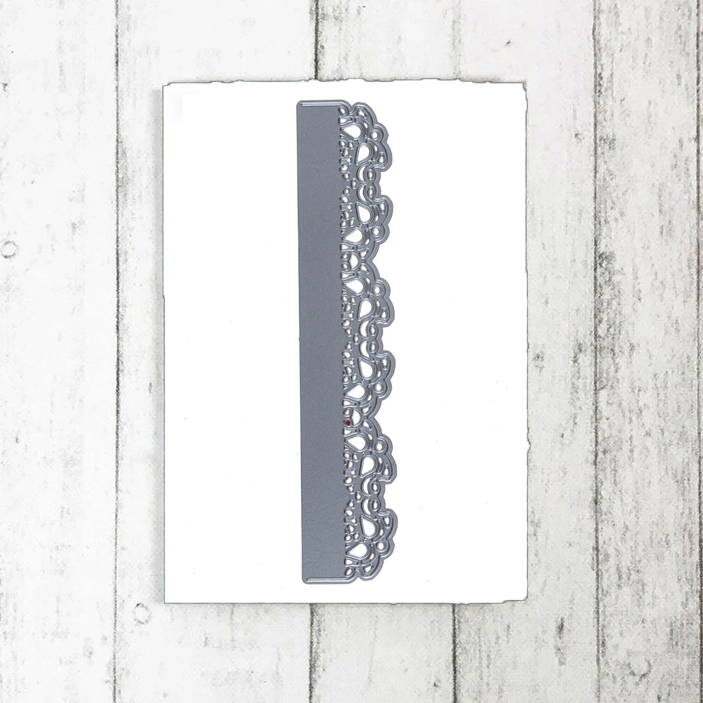 Ufurty Thin lace edge Metal Cutting Dies Stencil for DIY Scrapbooking