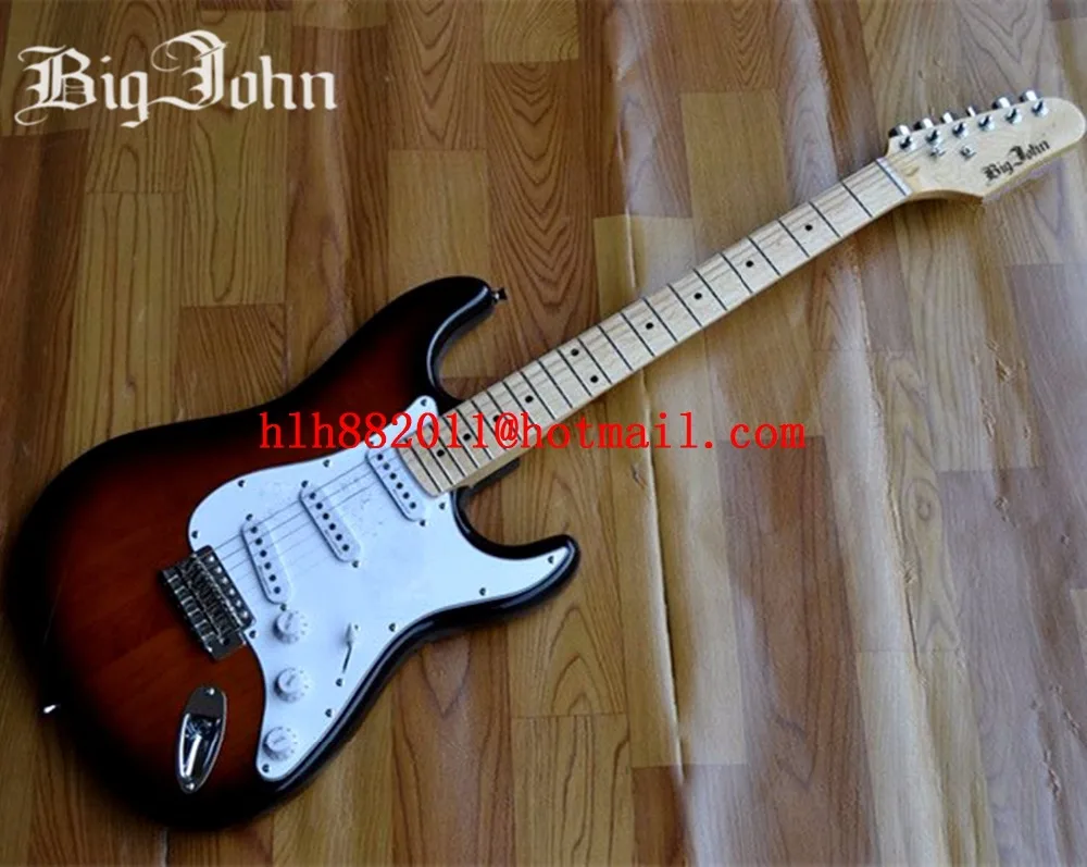

new Big John single wave electric guitar in sunburst with alder body F-1125